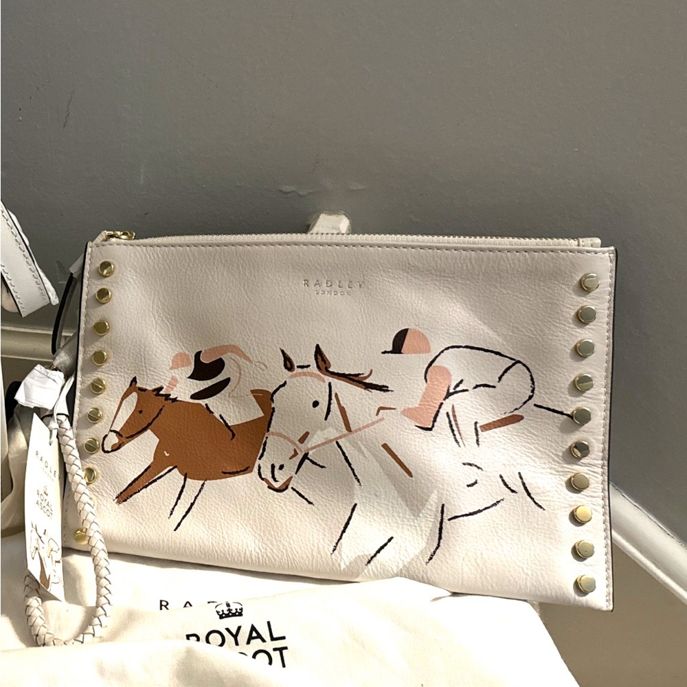 Radley London Royal Ascot Equestrian horse Clutch NEW KENTUCKY DERBY